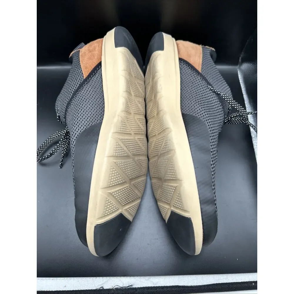 Cole Haan Men's 11.5M Grand 360 Atlantic Gray Mesh Lace-Up Sneaker Brown Suede